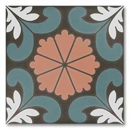 DNA Tiles Sync Flower Blue 15x15