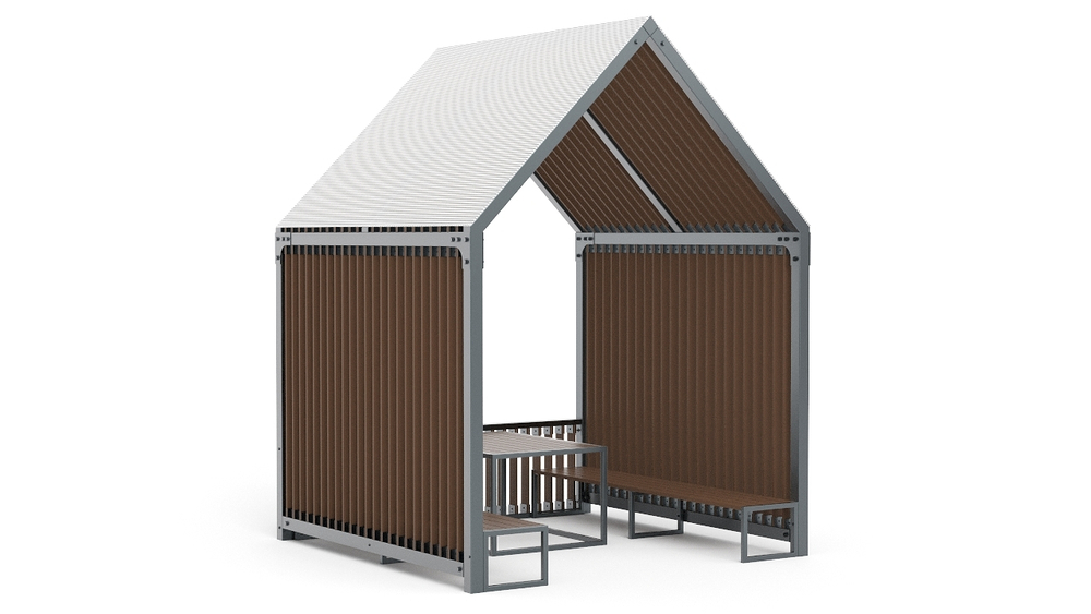 Скамейка с навесом SK00165