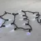 Светодиодная гирлянда с колпачком 100 холодных белых LED ламп 10 м., мерцание, 220-230 В., черный провод ПВХ, IP65, LTC (PST100BLWCAP-11-2W)