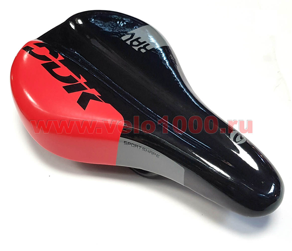 Седло VLX-S14  210x130мм, для 16" байка. Анатомическое с глянцевой отделкой. DDK лого.