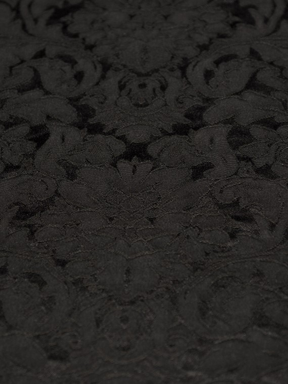 Костюмно-плательная ткань жаккард, 218 гр/м2, 100% п/э, 137 см, чёрный