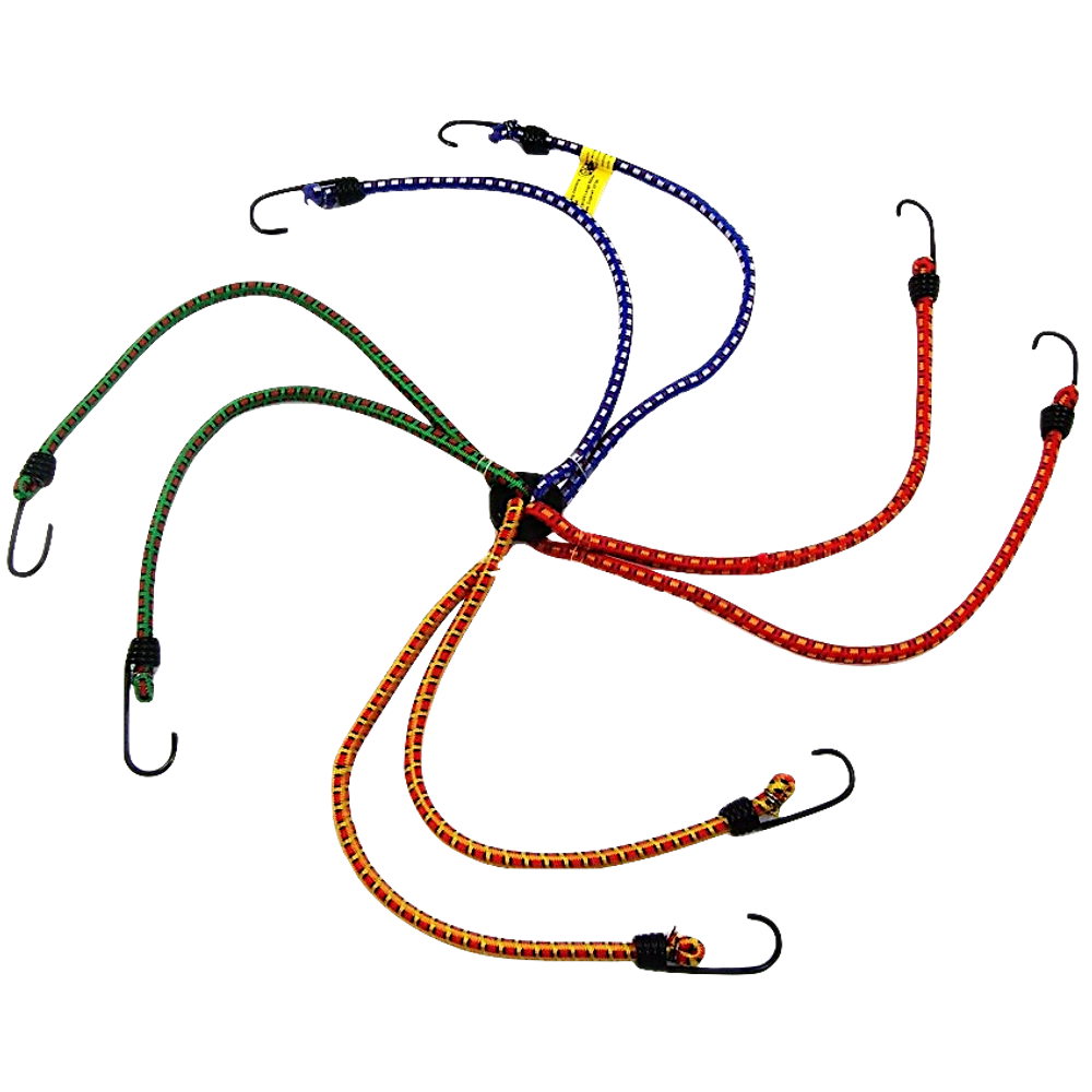 Жгут для Фиксации инвентаря Резиновый с крючками 10х1000мм 1шт Цвет Ассорти ( стяжка для груза )