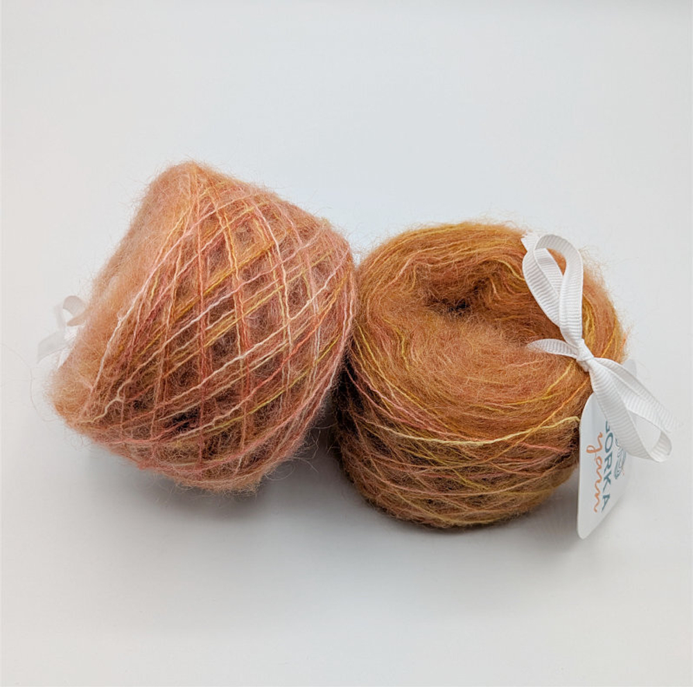 Кид мохер, цвет "Лиса"