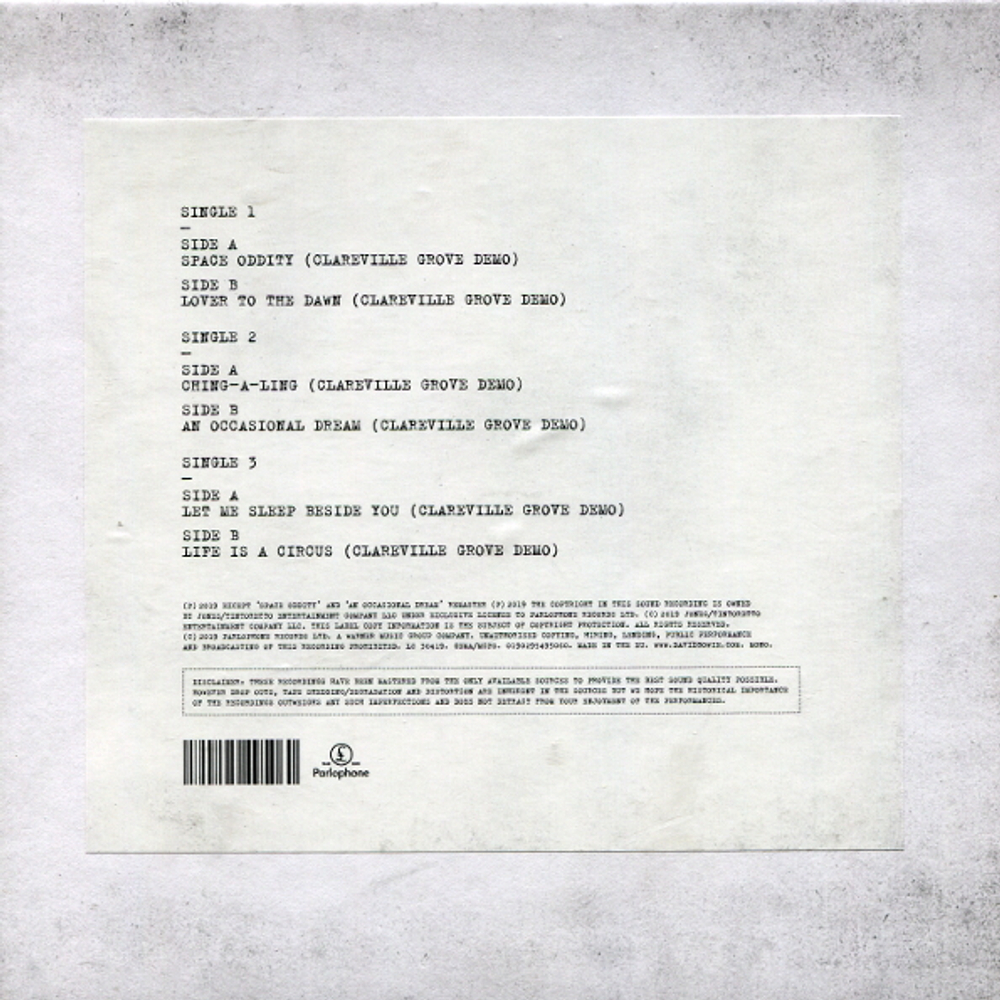 David Bowie / Clareville Grove Demos (3x7" Vinyl Single)
