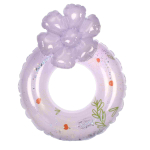 Круг с цветком 70 см с блестками, 4 цвета микс, с-30560