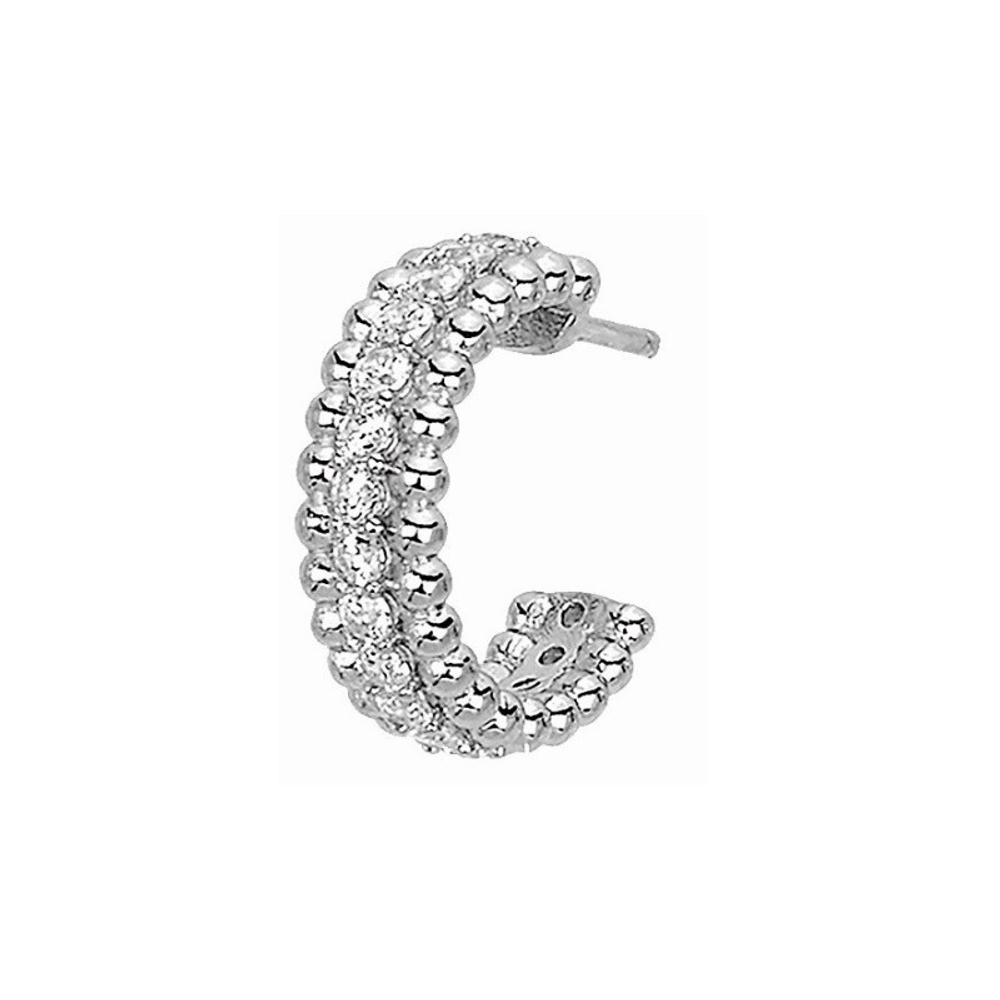 Серьги-полукольца из медицинской стали Elegance Biojoux BJT239