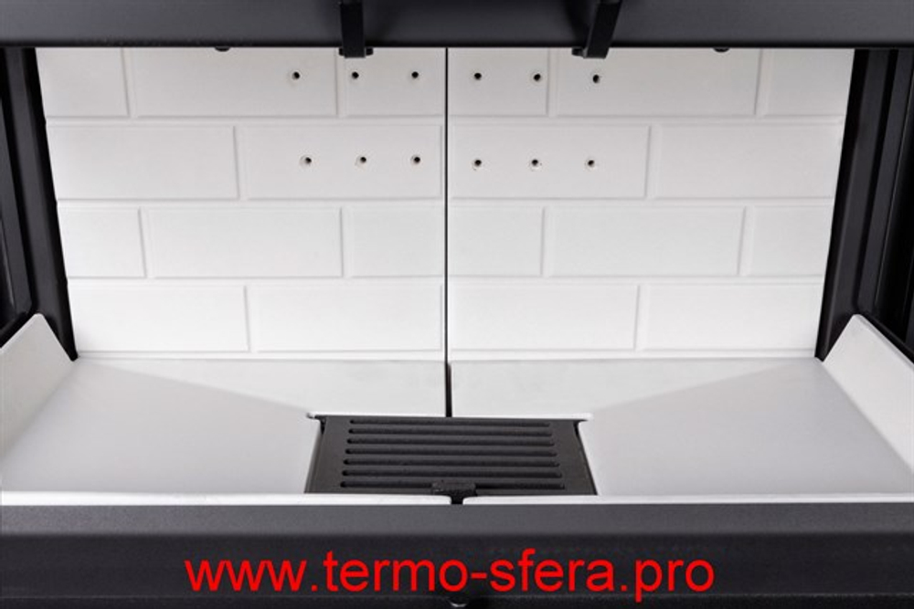 Каминная топка Экокамин ДЕЛЬТА 1000 три стекла принтинг