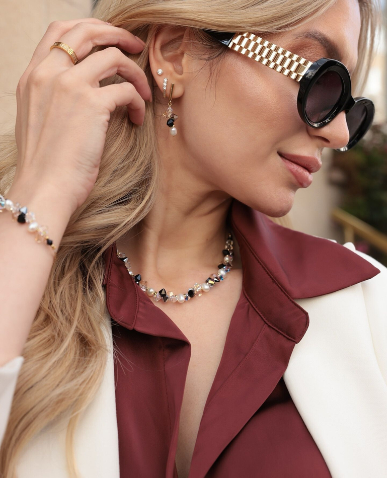 Браслет Coeur de Lion Black-Crystal 1124/30-1318