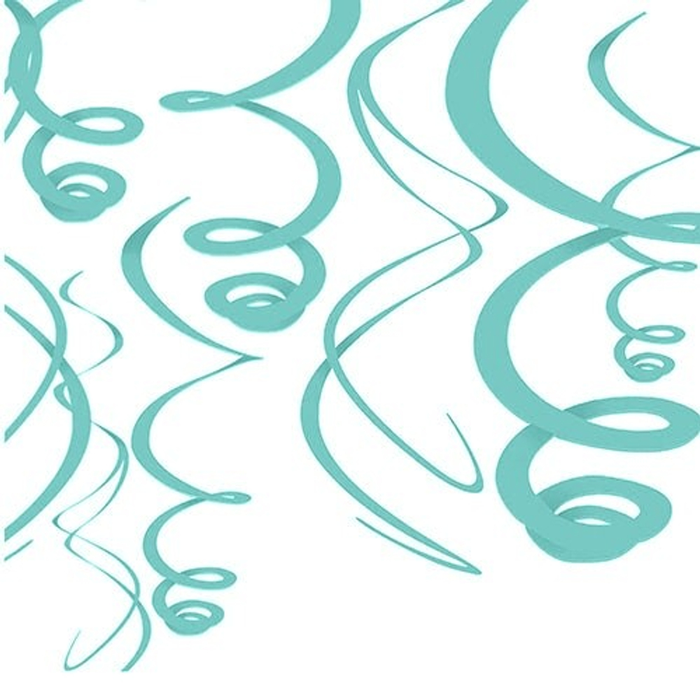 Спираль Robin's Egg Blue 55см 12шт/A