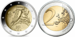 Франция 2 евро, 2021 XXXIII летние Олимпийские игры, Париж 2024 UNC