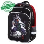 Ранец BRAUBERG QUADRO, 3 отделения, с брелком, "Ninja", 37х28х18 см, 229954