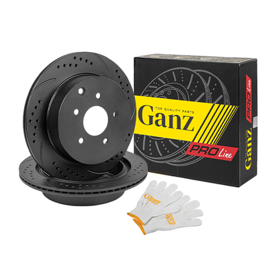Диск тормозной GANZ задний перфорированный PRO-Line с покрытием (комплект - 2 шт) INFINITI FX-35 03 / NISSAN Murano 05-08 Арт.: GIJ06028S