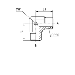 Соединение P90 ORFS 1.7/16 - ORFS 1.3/16