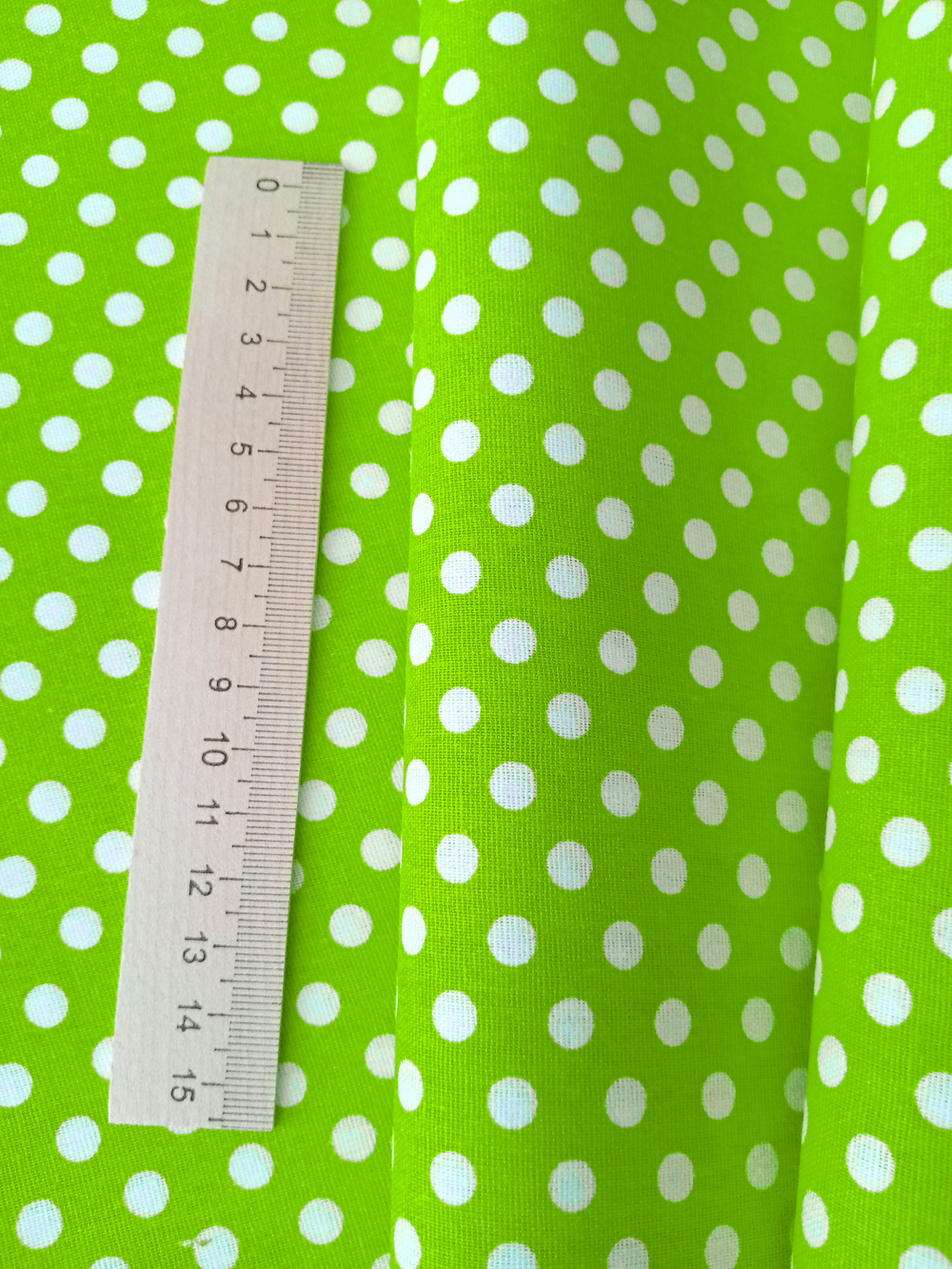 Ткань бязь плательная, рис. " Горох 6 мм", ширина 150 см, арт. 030