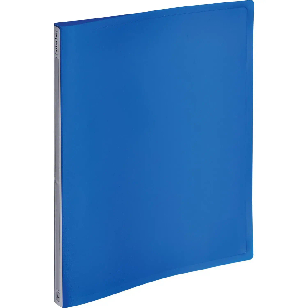 Папка с зажимом метал. Attache 20мм Label синий