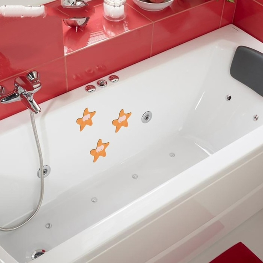 Мини-коврик для ванны 12х13 см "Морская звезда", 1562690