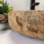 Раковина из речного камня RS-64112 (45*36*15) 0122