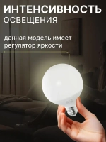 Лампа светодиодная 95 мм E27 7.8 Вт 2700 К шарообразная IKEA SOLHETTA СОЛХЕТТА