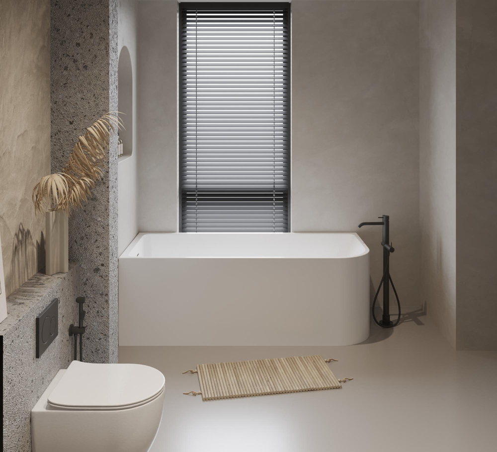 Асимметричная угловая акриловая ванна BelBagno BB712-1600-730-L