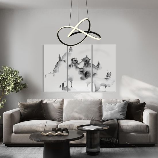 90312/1 / светильник подвесной / черный