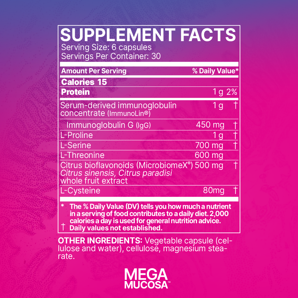 MicrobiomeLabs - MegaMucosa Capsules 180 capsules