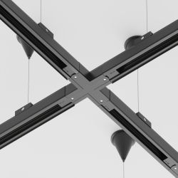 Коннектор Х-образный для трехфазного шинопровода Maytoni Trinity Accessorises TRA005CX-31B