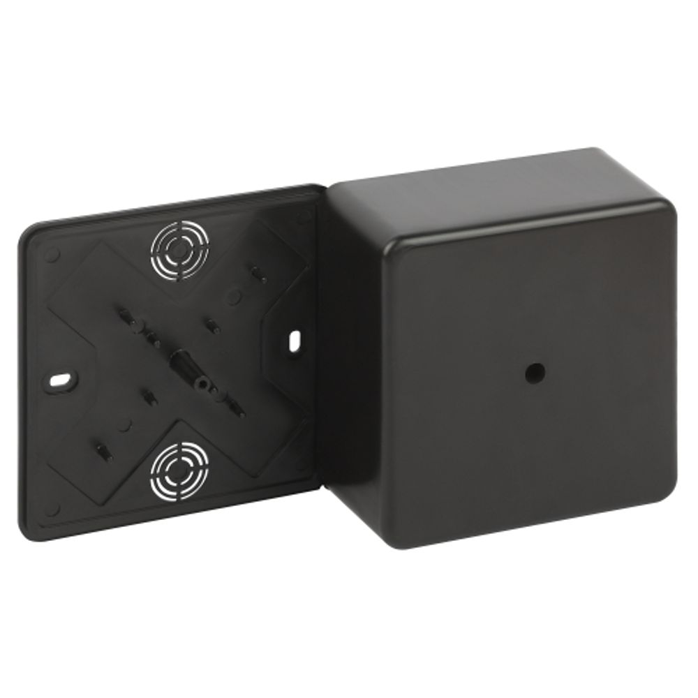 Распаячная коробка ЭРА BS-B-100-100-50 для кабель-канала черная 100х100х50мм IP40