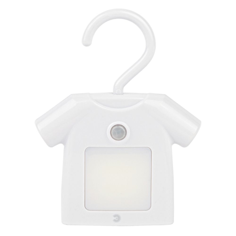 Ночник - светильник светодиодный ЭРА NLED-486-1W-MS-W на батарейках с датчиком движения белый | Ночники