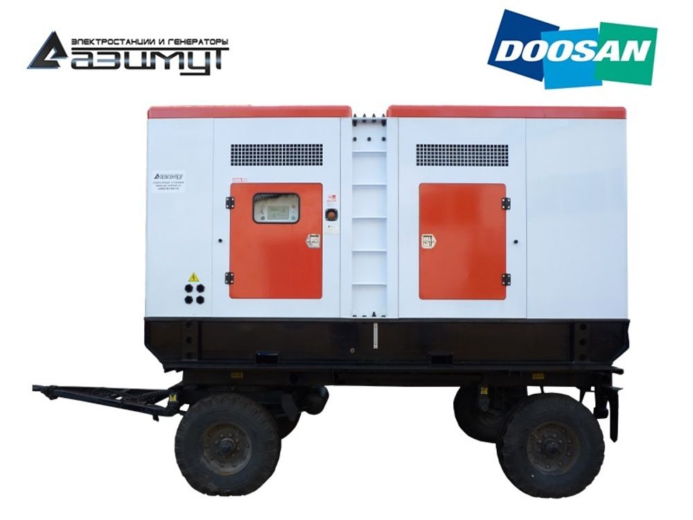 Дизельный генератор Азимут ЭД-360-Т400-1РПМ17 Doosan на шасси в капоте