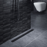 Душевой лоток Drain System 600 DS230106/03 Черный, с вставкой «Lines»