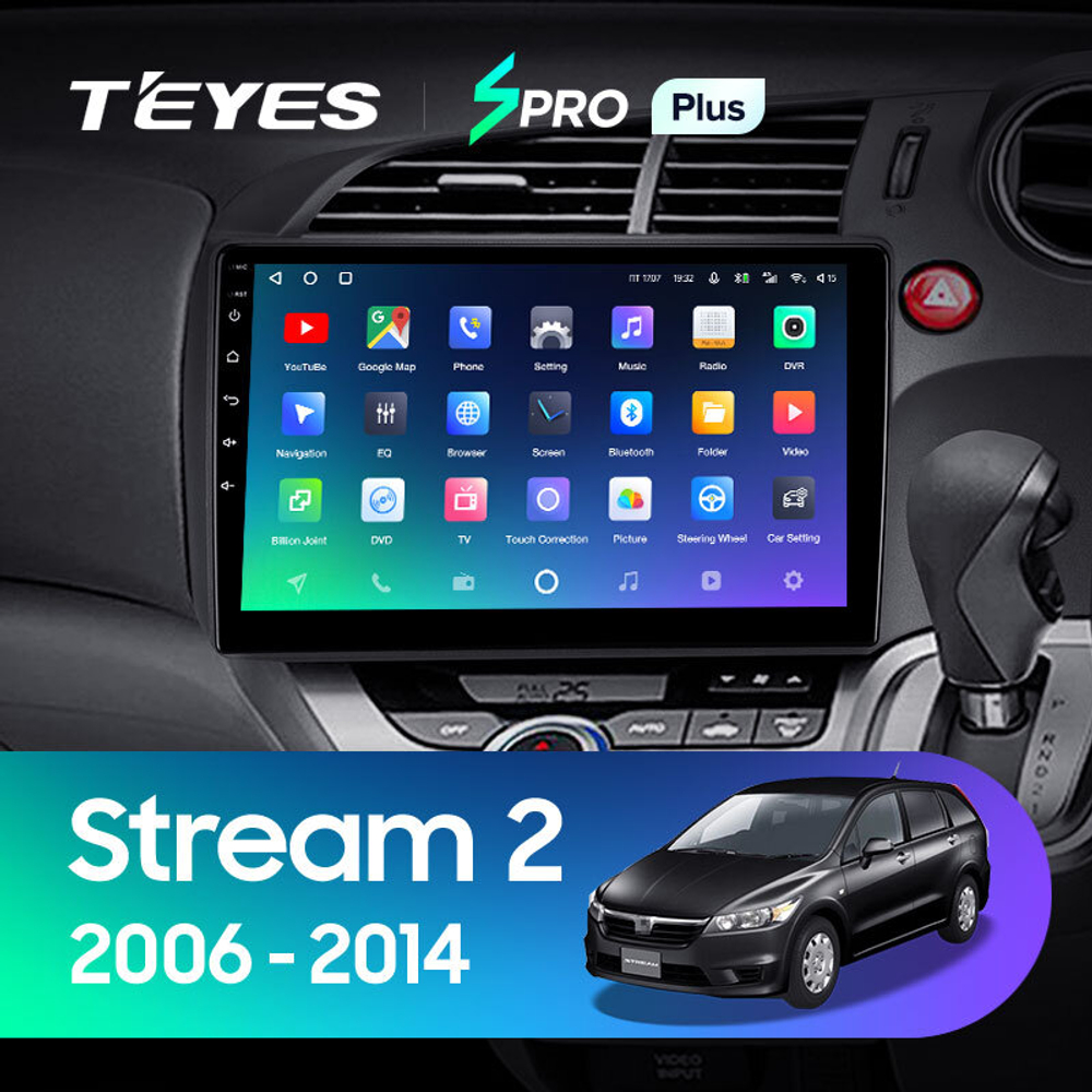 Teyes SPRO Plus 10,2" для Honda Stream 2 2006-2014 (прав)