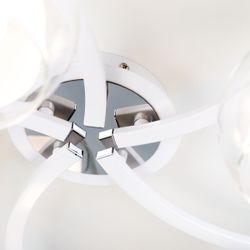 Citilux Кристи CL152150 Люстра потолочная Белая Хром