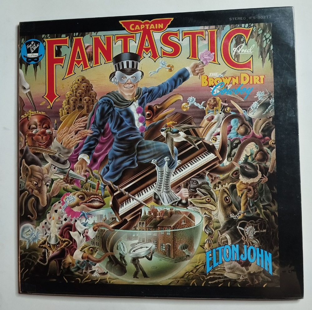 Винтажная виниловая пластинка LP Elton John Captain Fantastic And The Brown Dirt Cowboy (Japan 1975) (No Obi, 2 Booklets)
