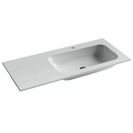 Тумба с раковиной Sancos SNOB R SNR100RW Bianco правая/белая матовая