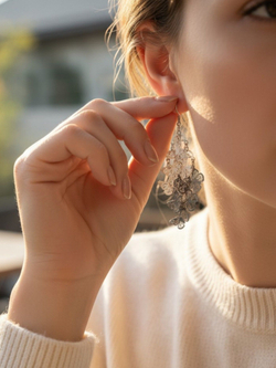 Серьги Полет бабочек