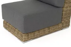 "Капри" трансформирующаяся лаунж-зона из искусственного ротанга, цвет соломенный