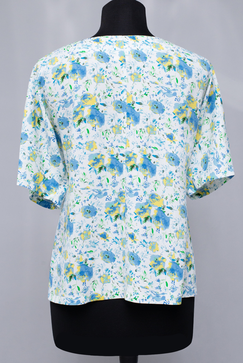 Блузка женская 2165ЮПБ, голуб.цветок #40ГЦ092165ЮПБ