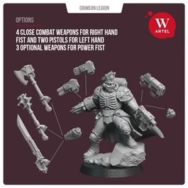 Миниатюра Uberst Commander of Crimson Legion