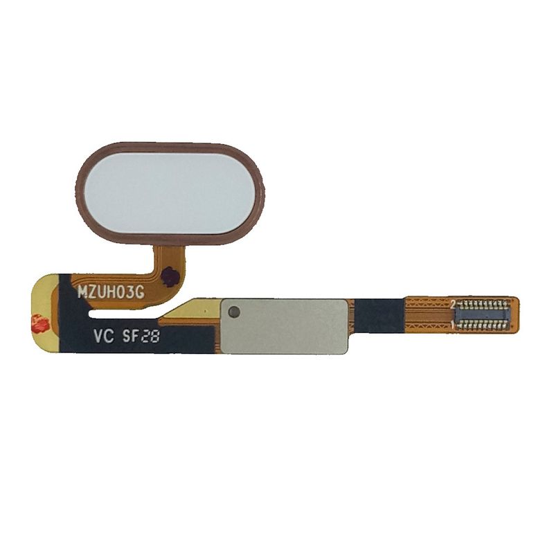 Кнопка Home для Meizu Pro 6 белая (рамка Rose Gold)