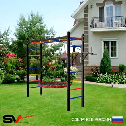 Уличная шведская стенка Sv Sport рукоход У551.2 (Брусья/Гнездо 115см)