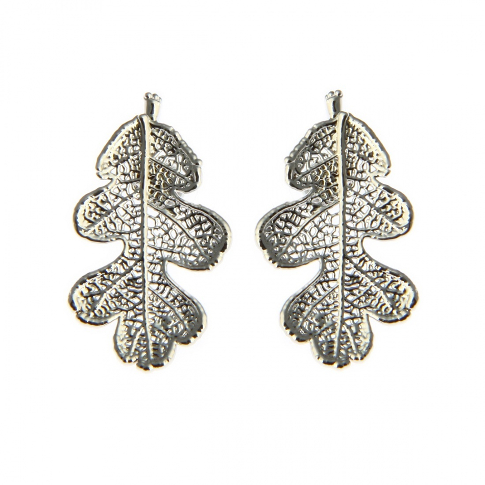 Серьги листья Ester Bijoux Дуб LF83C-S BW