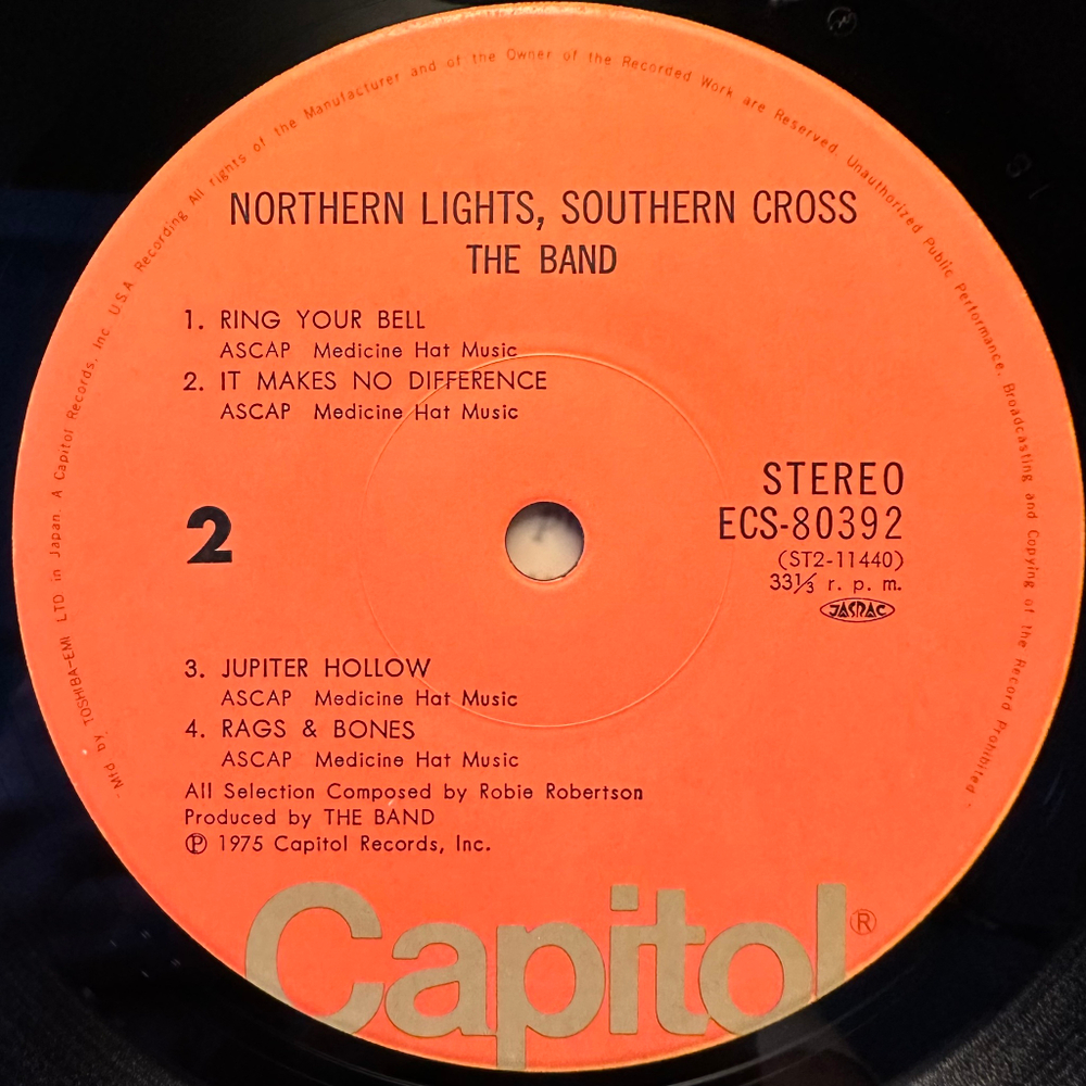 The Band - Northern Lights-Southern Cross (Япония 1975г.)