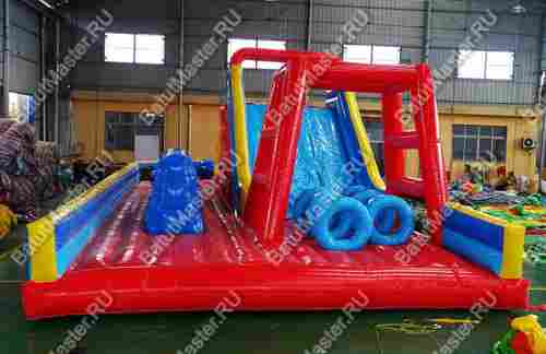 Надувная полоса препятствий "Универсальная", 19,5*7,5*5 м