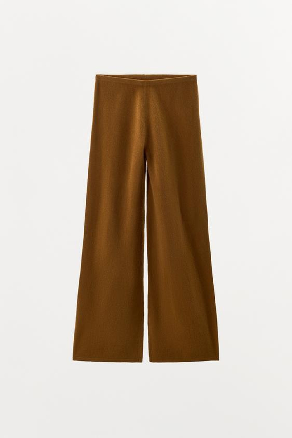 ZARA БРЮКИ ИЗ 100% ШЕРСТИ, МЯГКИЙ КАШТАНОВЫЙ