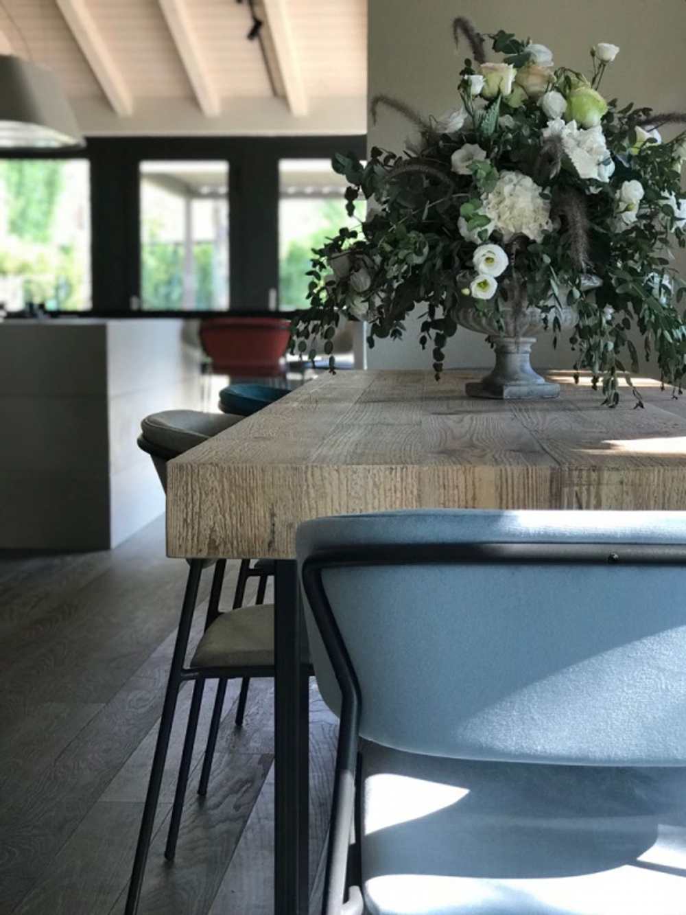 Стул с обивкой Scab Design Lisa, хром, голубой