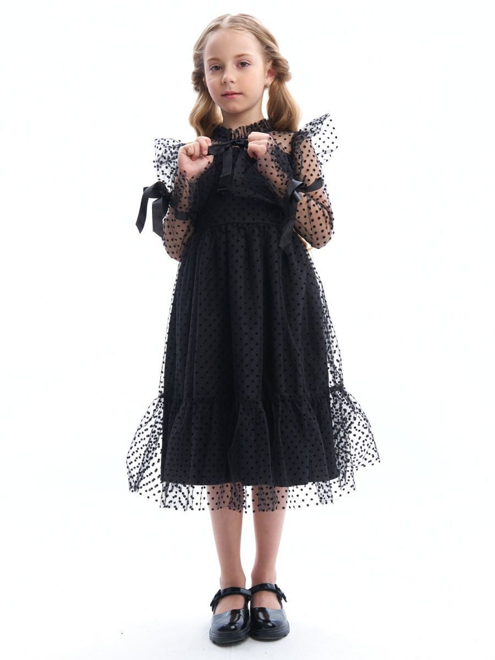 Пышное платье Уэнсдэй (Wednesday Addams) вещь на Хэллоуин