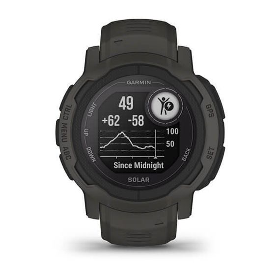 Умные часы Garmin INSTINCT 2 Solar черный