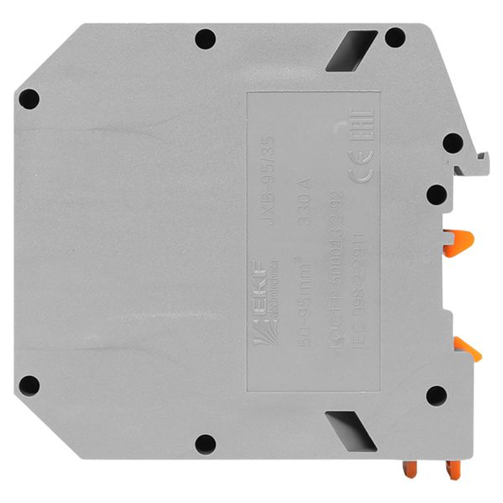 Клемма проходная винтовая JXB 95 мм2 серая EKF (10.00 шт.)