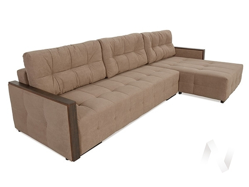 Диван угловой Линкольн (ДУ) LUMA 05 (велюр темно-бежевый)