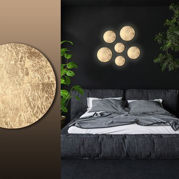 Настенный светодиодный светильник 3561/12WL золото Solario Odeon Light